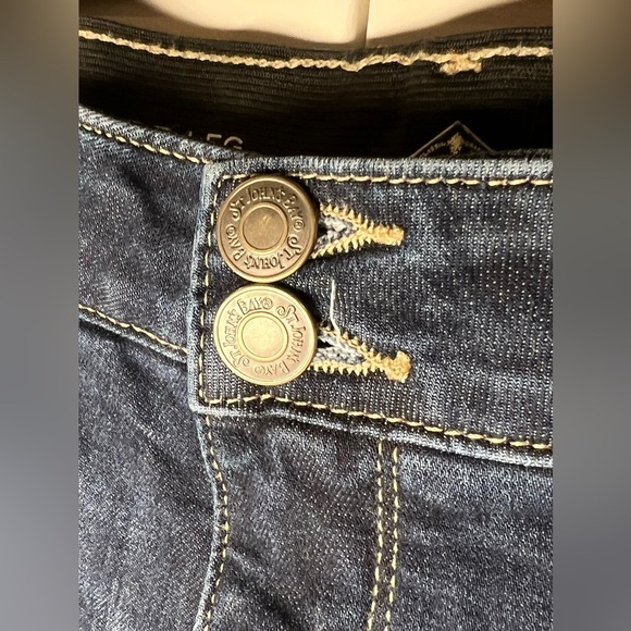 358. NWT St. John's Bay Womens Mid Rise Secretly Slender Straight Leg Jean 20W - Picture 5 of 6